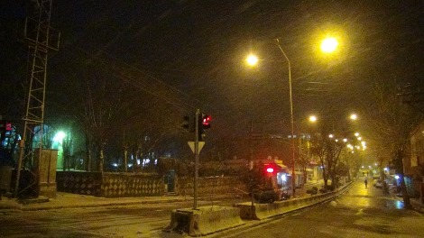 Çınar yoğun kar yağışı altında 6