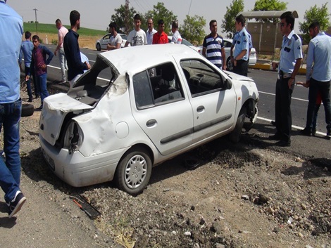 Otomobil takla attı: 5 yaralı