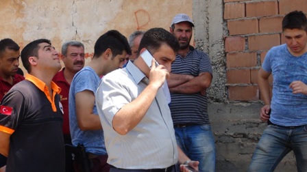 Çınar'da 50 metrelik direğe çıkan şahıs 17 saat sonra indi 27