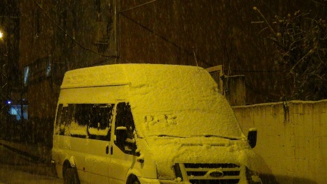 Çınar yoğun kar yağışı altında 6