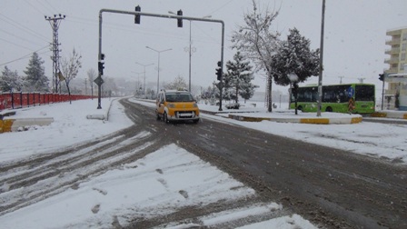 Çınar’da yoğun kar yağışı devam ediyor 13