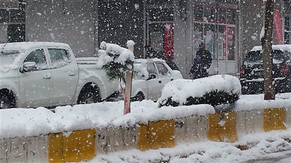 Çınar’da yoğun kar yağışı devam ediyor 34