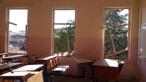 Çınar'daki patlamada Çınar İmam Hatip Lisesi büyük zarar gördü 25