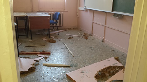 Çınar'daki patlamada Çınar İmam Hatip Lisesi büyük zarar gördü 33