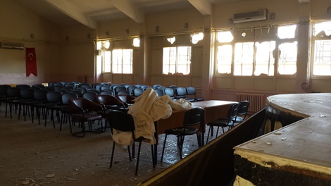 Çınar'daki patlamada Çınar İmam Hatip Lisesi büyük zarar gördü 34