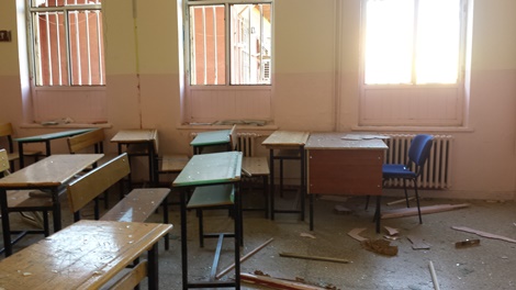 Çınar'daki patlamada Çınar İmam Hatip Lisesi büyük zarar gördü 37