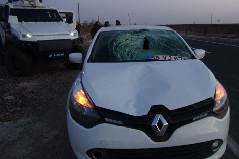 Çınar'da otomobilin çarptığı yaya ağır yaralandı 4