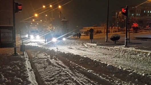 Çınar’da yoğun kar yağışı 14