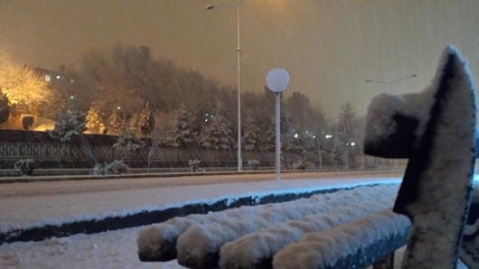 Çınar’da yoğun kar yağışı 8