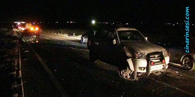 Çınar Beşpınar yakınlarında trafik kazası: 3 yaralı 3