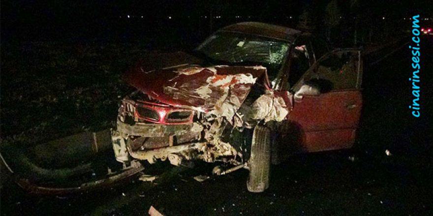 Çınar Beşpınar yakınlarında trafik kazası: 3 yaralı