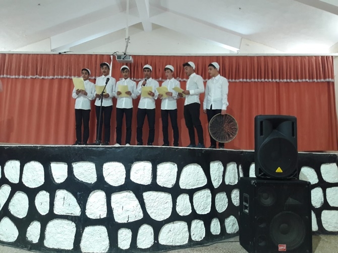 Çınar Anadolu İmam hatip lisesi öğrencileri Mevlid-i Nebi etkinliği düze 1