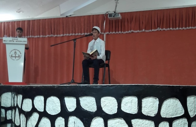 Çınar Anadolu İmam hatip lisesi öğrencileri Mevlid-i Nebi etkinliği düze 4