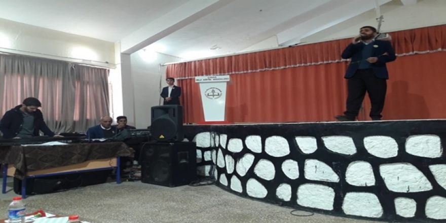 Çınar Anadolu İmam hatip lisesi öğrencileri Mevlid-i Nebi etkinliği düze