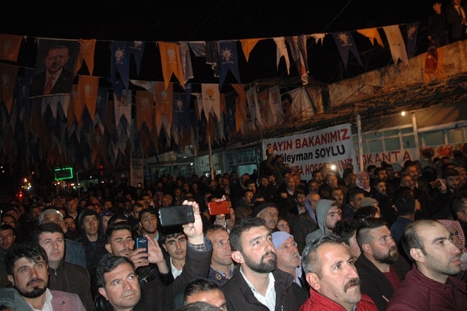 İçişleri Bakanı Süleyman Soylu Çınar'da 19