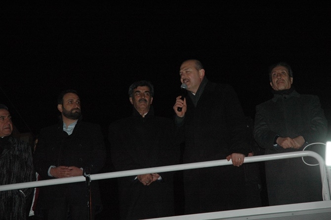 İçişleri Bakanı Süleyman Soylu Çınar'da 24