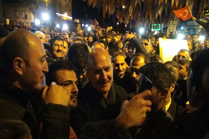İçişleri Bakanı Süleyman Soylu Çınar'da 30
