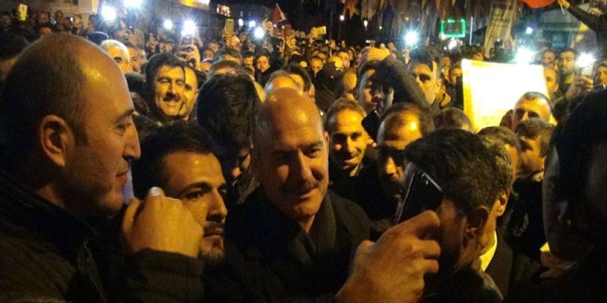 İçişleri Bakanı Süleyman Soylu Çınar'da