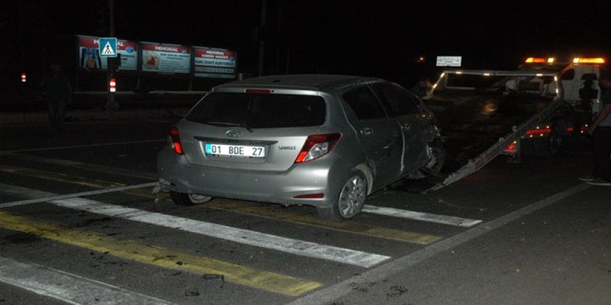 Çınar'da iki aracın çarpıştığı kazada 2 kişi yaralandı