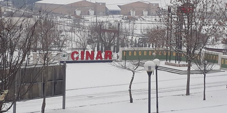 Çınar ilçemizden kar manzaraları