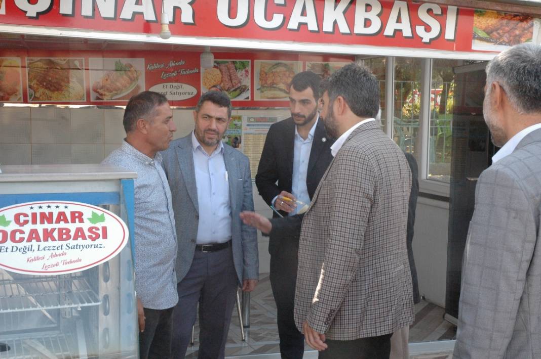 HÜDA PAR heyeti Çınar esnafını ziyaret etti 11