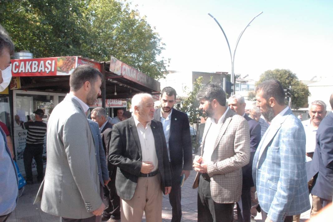 HÜDA PAR heyeti Çınar esnafını ziyaret etti 12