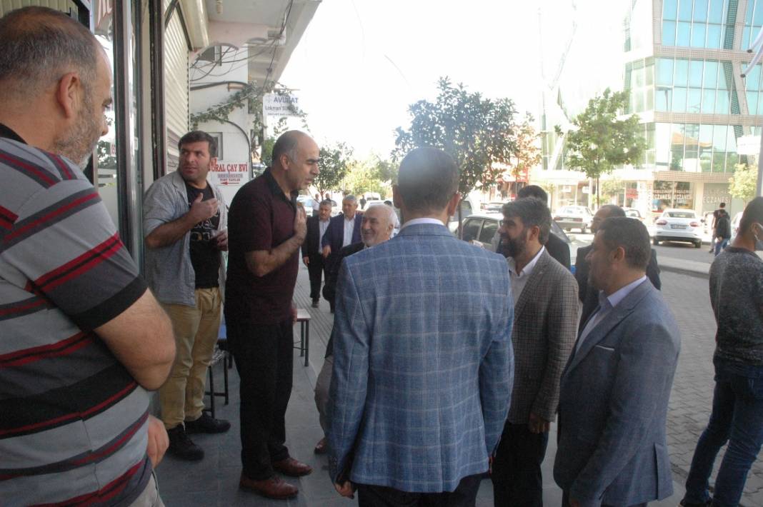 HÜDA PAR heyeti Çınar esnafını ziyaret etti 16