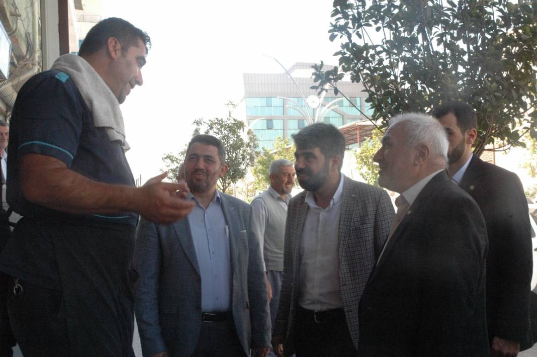 HÜDA PAR heyeti Çınar esnafını ziyaret etti 17