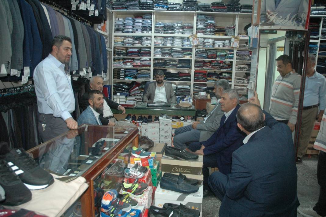 HÜDA PAR heyeti Çınar esnafını ziyaret etti 21