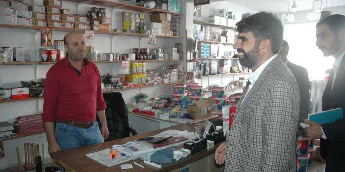 HÜDA PAR heyeti Çınar esnafını ziyaret etti