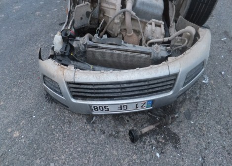 Çınar'da trafik kazası: 2 yaralı 2