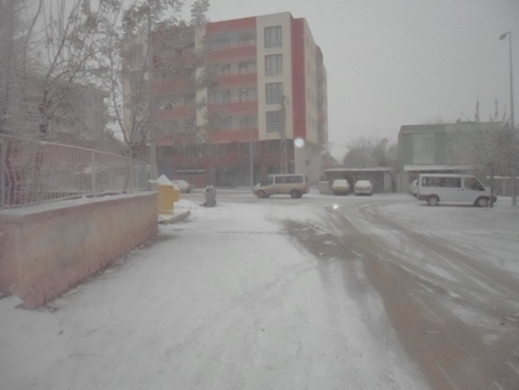 Çınar'da Kar Yağışı Başladı 21