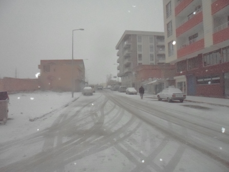Çınar'da Kar Yağışı Başladı 22