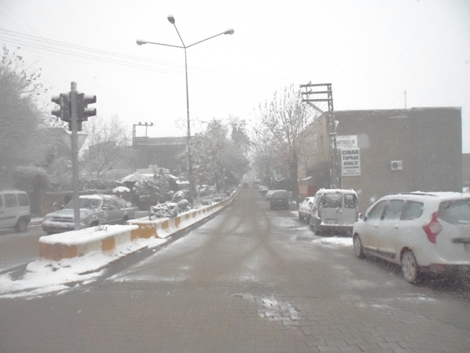 Çınar'da Kar Yağışı Başladı 27