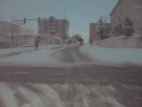 Çınar'da Yoğun Kar Yağışı 10