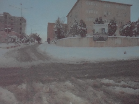 Çınar'da Yoğun Kar Yağışı 11