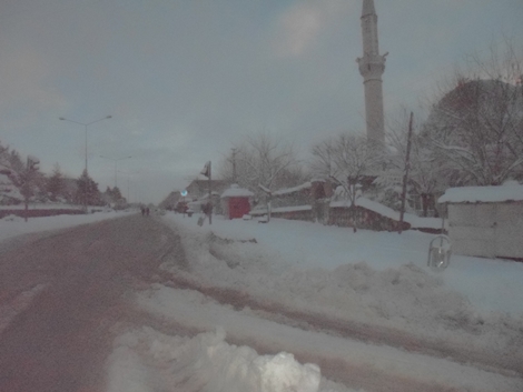 Çınar'da Yoğun Kar Yağışı 12