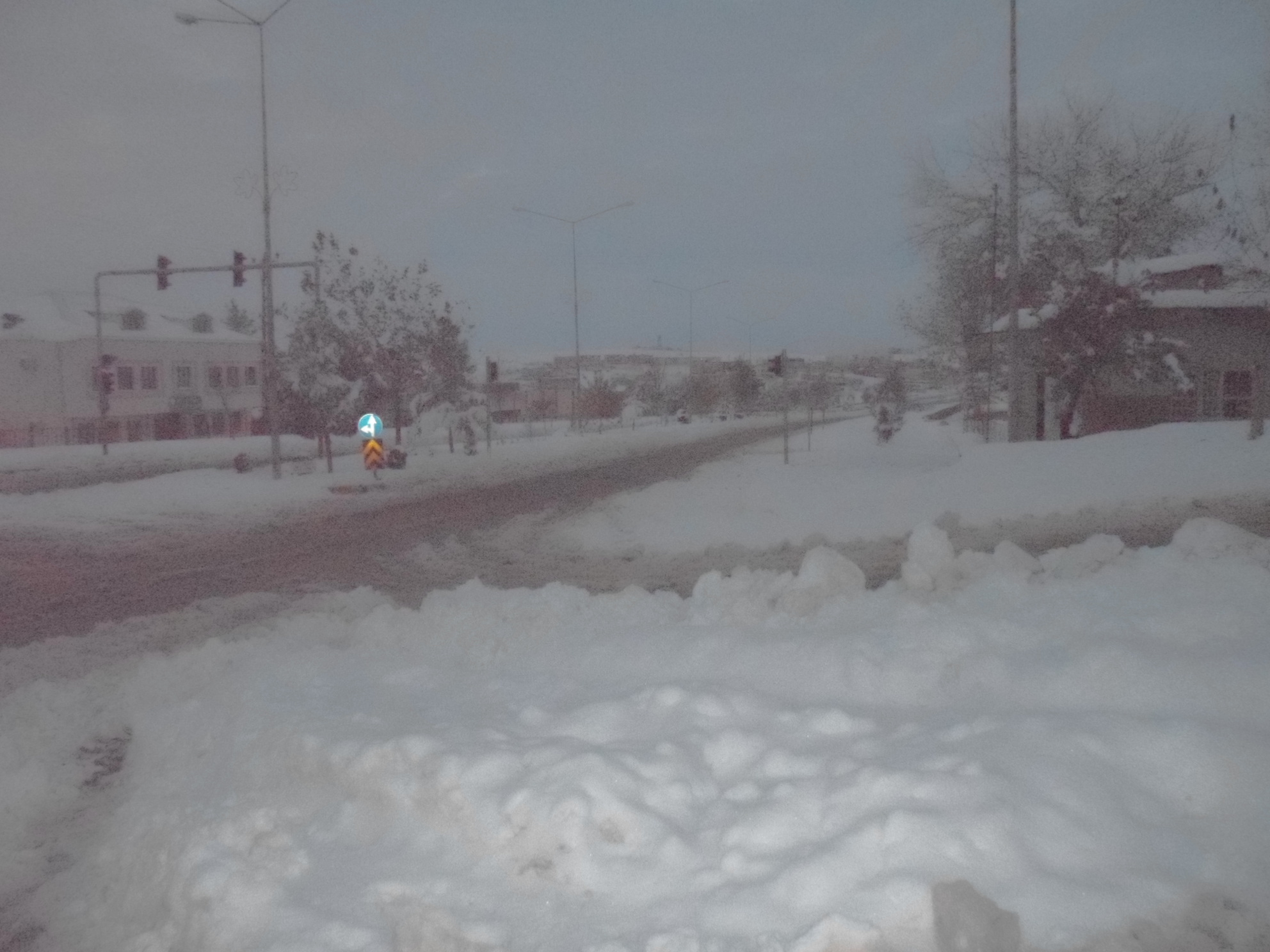 Çınar'da Yoğun Kar Yağışı 5