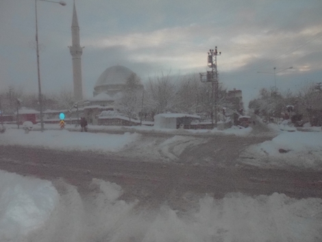 Çınar'da Yoğun Kar Yağışı 8