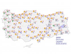Türkiye genelinde hava durumu