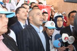 Şanlıurfa'da sağlık çalışanlarına şiddet protesto edildi video