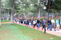 YGS için gelen Şırnaklı öğrenciler Gaziantep’i gezerek stres attı