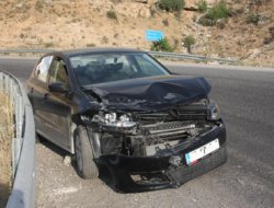 Batman'da Maddi Hasarlı Trafik Kazası