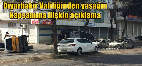 Diyarbakır Valiliğinden yasağın kapsamına ilişkin açıklama