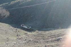 Cenaze dönüşü kaza: 5 yaralı