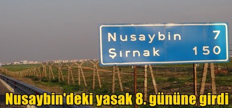 Nusaybin'deki yasak 8. gününe girdi