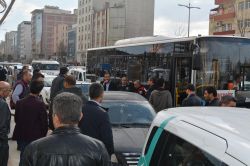 Batman’da yol vermeme gerginliği foto