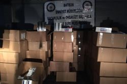 Batman’da 134 bin paket kaçak sigara ele geçirildi