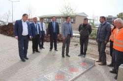 Adıyaman'ın Kahta ilçesinde hastane çevresinde çevre düzenlenmesi başladı foto