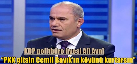 “PKK gitsin Cemil Bayık’ın köyünü kurtarsın”